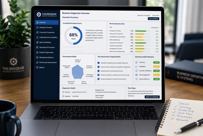 The3rdGear Business Diagnostic assessing business performance and improvement opportunities
